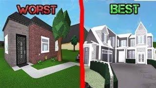 !🏘RATING PEOPLE'S BLOXBURG HOUSES IN ROBLOX FROM bad to worst🏘🏢!