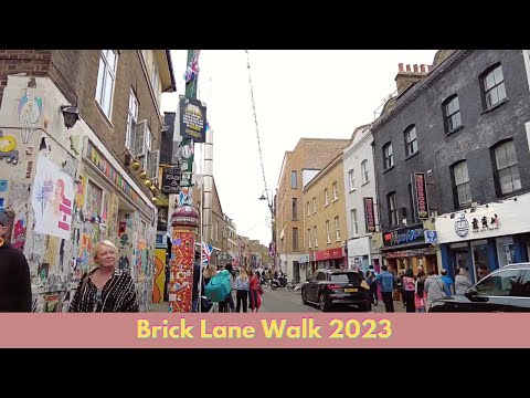 Brick Lane Walk London | Whitechapel 2023 | HD | POV | DJI Pocket | Here We Go Walks