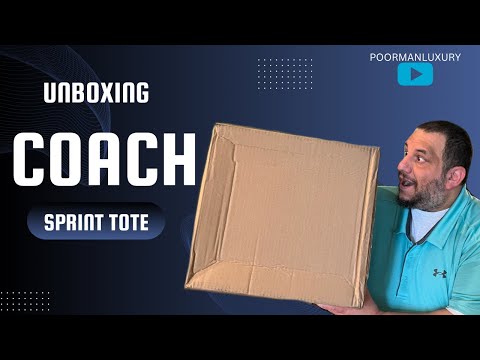 Unboxing Coach Sprint Tote