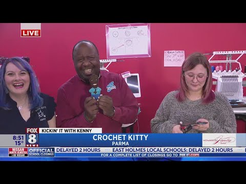 Crochet Kitty creates Kickin' With Kenny cat toy