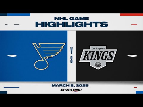 NHL Highlights | St. Louis Blues vs. Los Angeles Kings - March 8, 2025