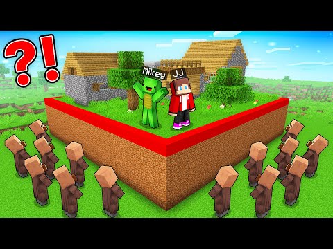 Who SPLIT Mikey and JJ Village Into a SQUARE in Minecraft (Maizen)