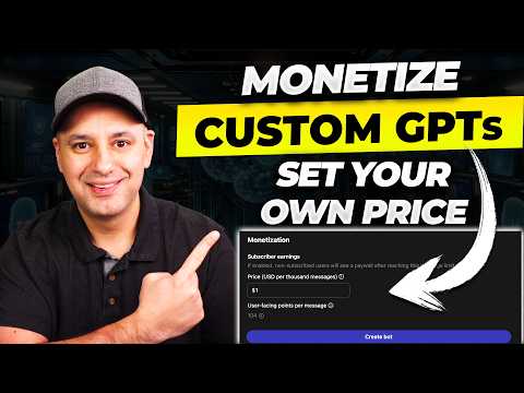 Create and Monetize CustomGPTs - Step by Step Tutorial