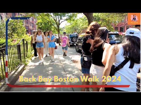 Back Bay Boston Walk 2024 | Newbury Street | Here We Go Walks | HD