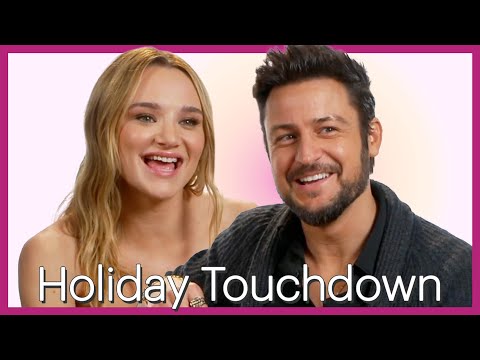 Tyler Hynes & Hunter King break down that stadium scene in HOLIDAY TOUCHDOWN | Swooon