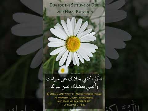 Dua for Settling of Debt, and for Halal Provision (Rizq)