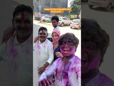 Happy Holi mini vlog 2025 with silver gang 😘 |most viral comedy 😂 #ytshorts #shorts