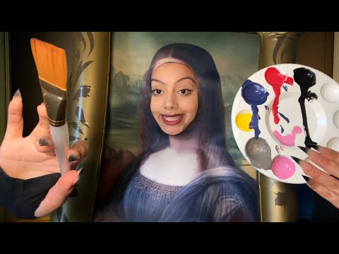 ASMR~ Mona Lisa paints your face (you are my canvas) 🎨