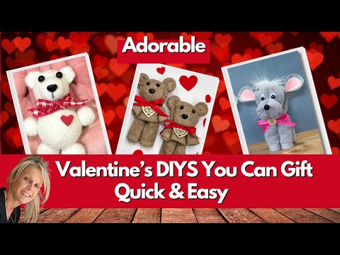 Cute Diy Valentine's Animals Perfect For Gifting! / Quick & Easy