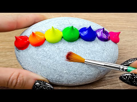 Love ❤️ | Easy Stone Painting | Simple Acrylic Painting on Rocks