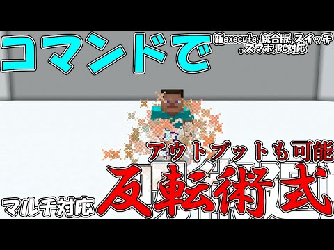 【マイクラ】コマンドで他人の治療も可能の「反転術式」作ってみた！