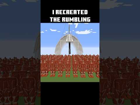 I Recreated The Rumbling In Minecraft