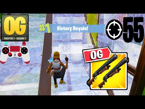 55 Elimination Solo Vs Squads Gameplay Wins (Fortnite OG Chapter 1 Season 1 PS4 Controller)