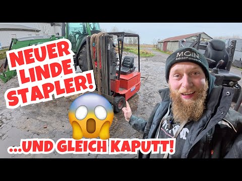 New Linde electric forklift and immediately broken 😱🤯🙈 - FarmVLOG#1051