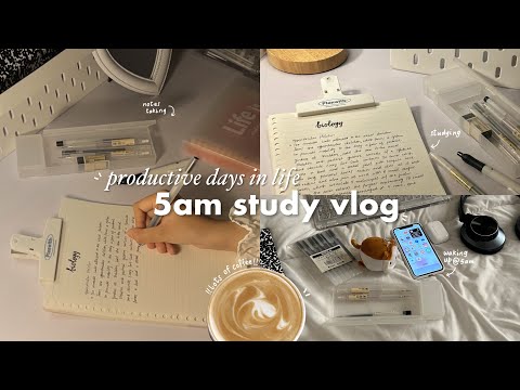 5am study vlog🥯☁️ studying, surviving on coffee, café hoping and more ft.Scrintal