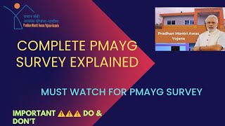 PMAYG Survey Complete explained step by step Must watch...