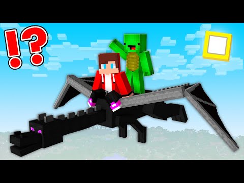 JJ And Mikey Survive On The DRAGONS's BACK In Minecraft - Maizen