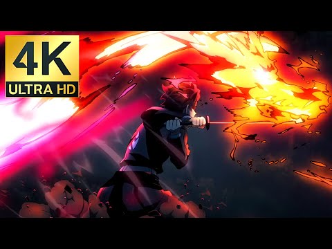 Tanjiro use Hinokami Kagura: Sun Halo Dragon Head Dance 4K - Demon Slayer S3 EP5【鬼滅の刃】