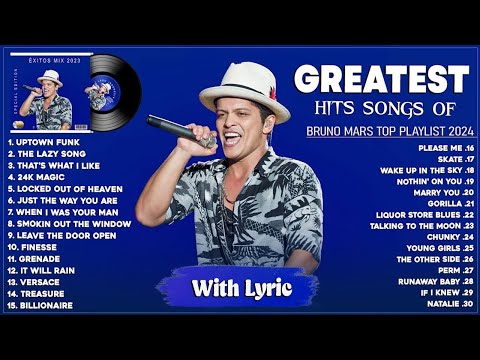 Bruno Mars ~ Best Songs Collection 2024 ~ Greatest Hits Songs of All Time ~ Music Mix Playlist 2024