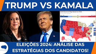 ANÁLISE POLÍTICA: ESTRATÉGIAS ELEITORAIS DE TRUMP E KAMALA PARA 2024