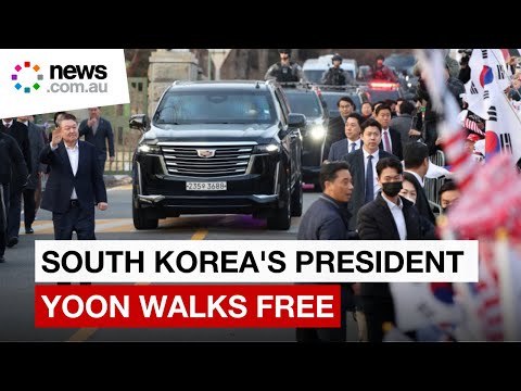 South Korea's President Yoon walks free but insurrection trial continues