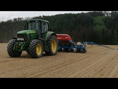 Setí kukuřice 2024 | John Deere 7530