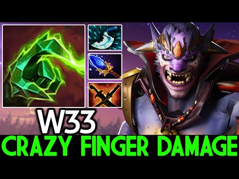 W33 [Lion] Crazy Finger Damage Wipe Out All Dota 2