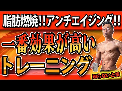 【脂肪燃焼‼アンチエイジング‼】一番効果が高いトレーニングを公開‼