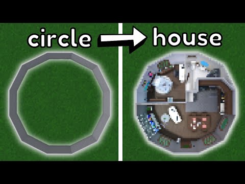 Building a CIRCLE house in Bloxburg!