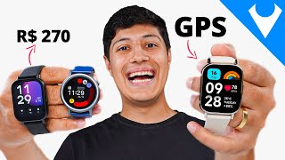 mudou! MELHORES SMARTWATCHES BARATOS para COMPRAR em 2025! GPS