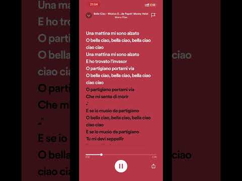 Bella Ciao-Manu Pilas #lyrics #music #bellaciaoringtone