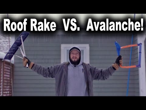 Testing Out the Avalanche Snow Roof Rake!