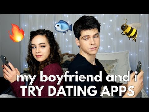 My Boyfriend and I Try Dating Apps!