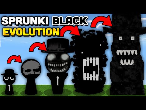 Minecraft But I Evolve SPRUNKI BLACK FINAL BOSS