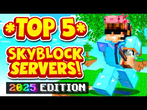 TOP 5 SKYBLOCK SERVERS *2025* EDITION | Bedrock & JAVA BEST Skyblock | 1.8/1.19/1.20/BEDROCK SERVER