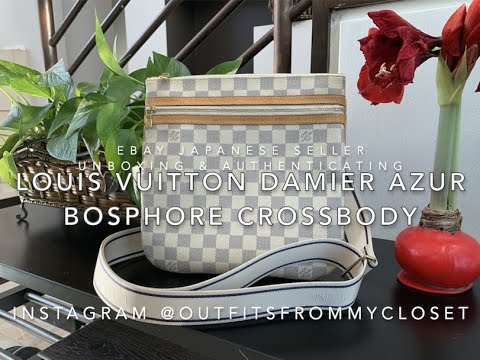 Louis Vuitton Damier Azur Bosphore Crossbody: eBay Japanese Seller Unboxing | Bag Review | Mod Shots