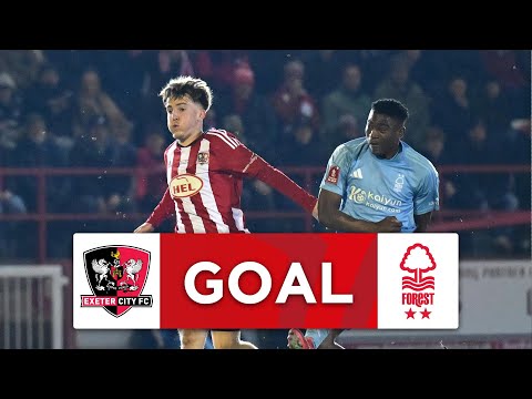 GOAL | Taiwo Awoniyi | Exeter City 1-2 Nottingham Forest | Fourth Round | Emirates FA Cup 2024-25