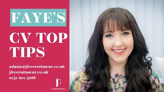 Faye shares her CV top tips