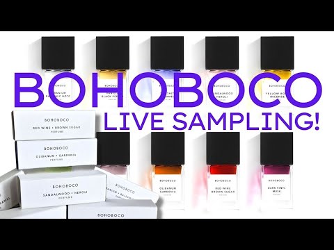 Bohoboco Fragrances Live Sampling!