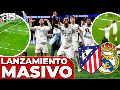 LANZAN BOTELLAS y OBJETOS al REAL MADRID, VINICIUS y BELLINGHAM en el METROPOLITANO | CHAMPIONS