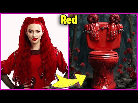 DESCENDANTS THE RISE OF RED CHARACTERS AS TOILET