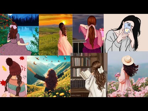 Aesthetic hidden face girl dp| cute hidden face girl profile pic 2024 | whatsapp dp 🦋