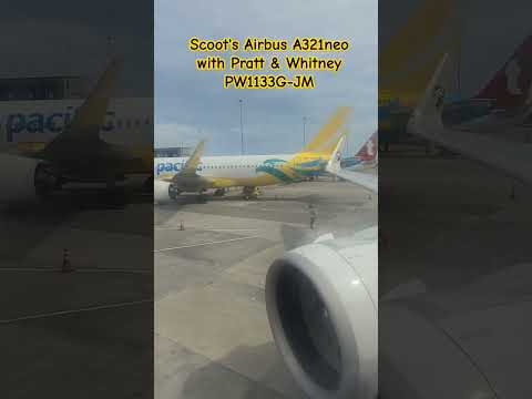 Scoot's A321neo PW1133G-JM engine #kuyabogpilotzn #flyscoot #airbusa321neo #jetengine #airplane