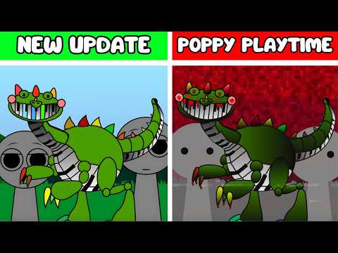 New Update! Incredibox Sprunki Retake VS Retake but POPPY PLAYTIME 4 | Pianosaurus and Doey!