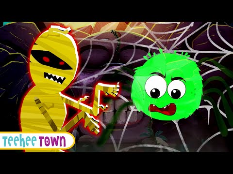 Mystery Cave Adventure 🕷️🧟‍♂️  Spooky Mummy Song And More Rhymes By Teehee Town