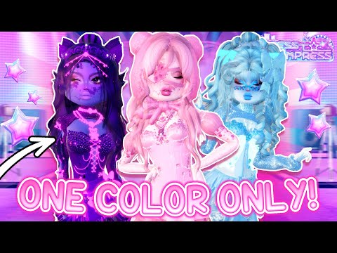 *ONE COLOR* challange in Dress to Impress STYLE SHOWDOWN! (SO HARD) | Roblox