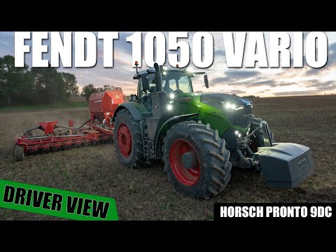 FENDT 1050 Vario & HORSCH PRONTO 9DC | GoPro/driver view