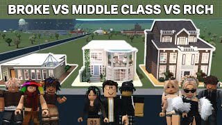 BROKE Vs MIDDLE CLASS Vs RICH BUILD BATTLE In BLOXBURG