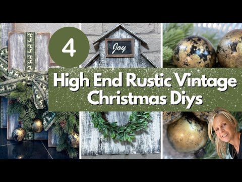 MUST SEE Beautiful High End Rustic Christmas Decor Diys