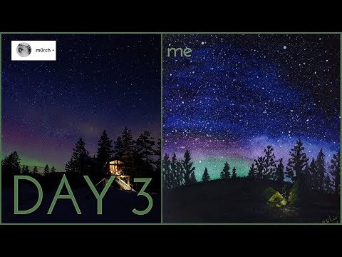 Watercolor Painting: Night | Speedpainting - INSTA APRIL | Day 3